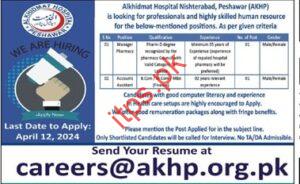Al Khidmat Hospital Nishterabad Jobs
