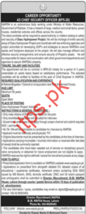 Chief Security Officer Jobs 2024 in WAPDA Latest