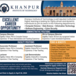 Khanpur Institute of Technology New Jobs 2024 Latest