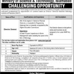 Ministry of Science and Technology New Jobs Latest for Director General