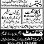 Receptionist, Accountant, Recruitment Officer New Jobs in Rawalpindi