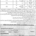 Inspectorate of Army Stores & Clothing Karachi New Jobs Latest Advertisement