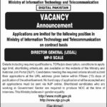 Ministry of Information Technology & Telecommunication New Jobs Latest Advertisement