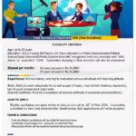 National Media Internship Program NMIP Latest New Advertisement through PTV