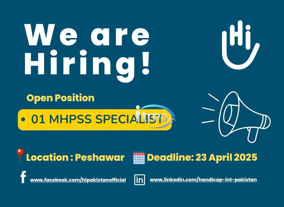 Handicap International Jobs 2025 for MHPSS Specialist